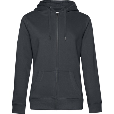 B&C Collection B&C QUEEN ZIPPED HOOD / Дамски суичър с цип - антрацит L (01W03Qa9703)