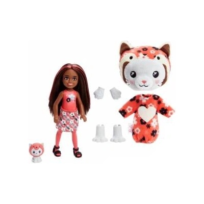 Mattel Barbie Cutie Reveal Chelsea Costume Cuties Serie - Kitty Red Panda