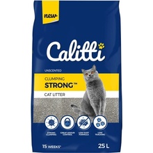 CALITTI Strong Unscented Podstielka pre mačky z bentonitu bez zápachu 25 l