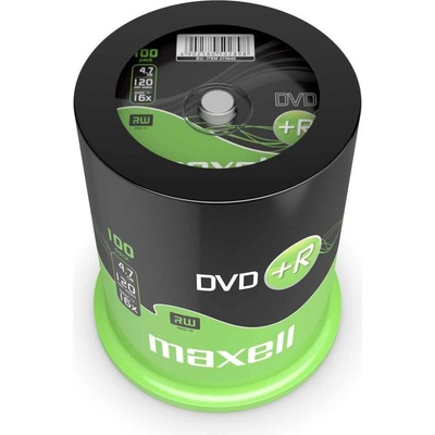 Maxell DVD+R MAXELL, 4, 7 GB, 16x, 100 бр. CAKE BOX (ML-DDVD-plusR4.7-100SH-C)