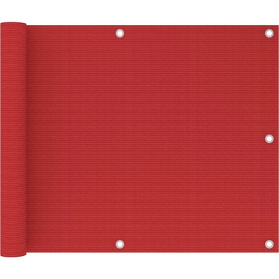 Petrashop Balkonová zástěna červená 75 x 600 cm HDPE Červená