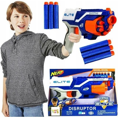 Pistole Tobbi-Toys Nerf Elite, 6 nábojů, dostřel 27 m, Věk 8+