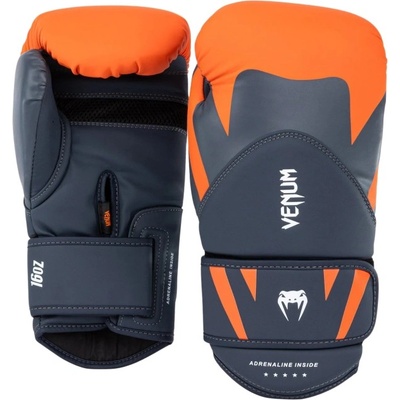 Venum Challenger 4.0 Boxing Gloves | Orange - Navy Blue [2 бр. ] 16 oz