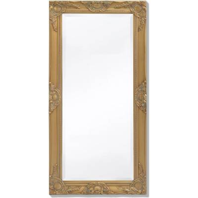 vidaXL Стенно огледало, бароков стил, 100x50 см, златисто (243680)