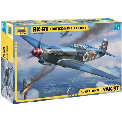 Zvezda Model kit letadlo 4831 Yak 9 T with cannon 1:48