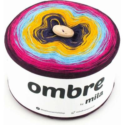 MILA Příze OMBRE Classic 1200m/3nitky M012 - Papoušek
