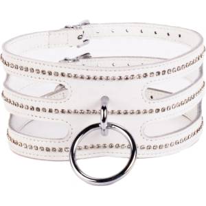 Devil Sticks Designer Traingo Collar Calf Softy Leather White