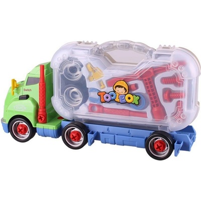 RAYA TOYS Игрален комплект Raya Toys - Камион-куфар с инструменти, зелен (502116042)