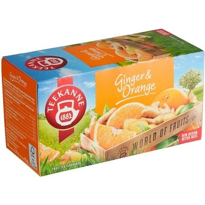 Teekanne World of Fruits Ginger & Orange ovocno bylinný čaj 20 x 2,25 g