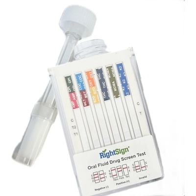 IVD Biotech Profesionálny Multi drogový test zo slín na 9 drog AMP, OPI, MET, COC, BZO, OXY, THC, K2 1 ks