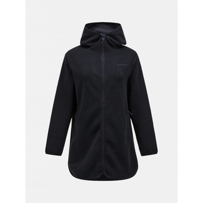 Peak Performance W Pile Long Zip čierna
