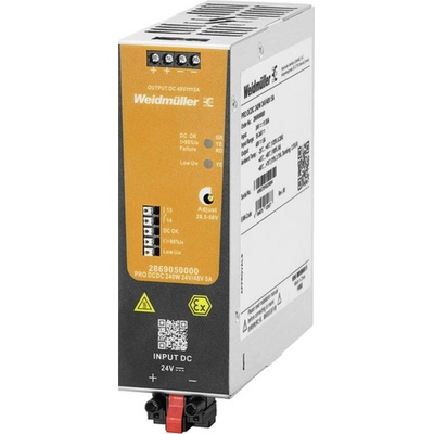 Weidmüller PRO DCDC 240W 48V/48V 5A DC / DC menič napätia, 48 V, 6 A, 240 W