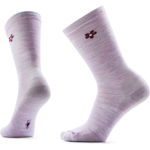 Smartwool Дамски спортни чорапи Smartwool Women's Everyday Groovy Bloom Crew Sports socks - Purple Eclipse - размер 42-45 (EU) (207-1273-0213)