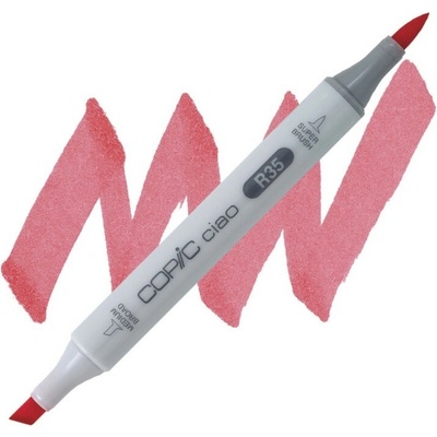 Lihová fixa COPIC Ciao oboustranná Brush & Chisel, Coral (R35)