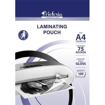 Victoria laminovacia fólia A4 75 mikr. lesklá 100 ks balenie