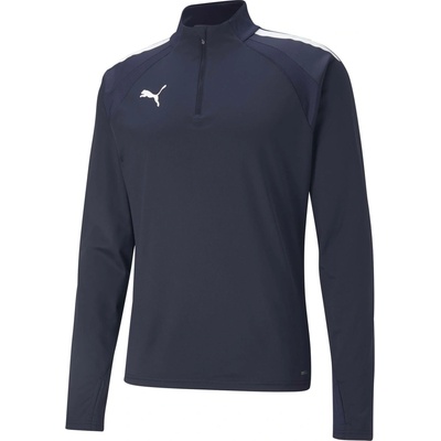 Puma Teamliga 1/4 Zip Top tmavo modrá