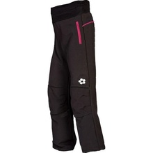 Kukadloo softshell kalhoty s růžovým zipem černá