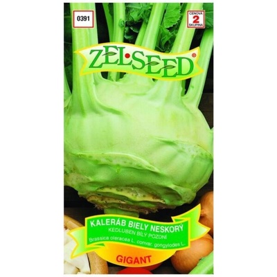 Zel-seed Osivo- Kaleráb biely neskorý Gigant 0,8 g ZEL