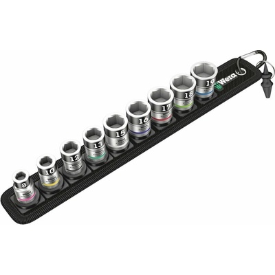 WERA Sada nástrčných orechov Zyklop 3/8" Belt B 1, 10 dielna