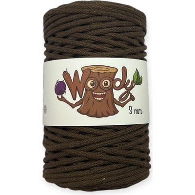 Woody Crafts Woody 3 mm – Tmavě hnědá (100m)