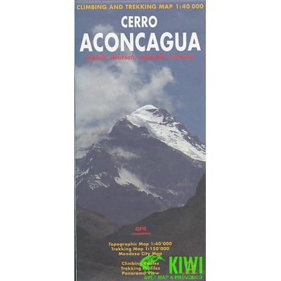 mapa Aconcagua Cerro 1:40 t.-1:150 t.