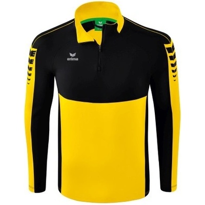 Erima SIX WINGS mikina 1/2 zip Žlutá/černá