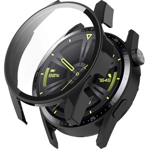 Techsuit Протектор за Huawei Watch GT 3 (42mm) + Протектор - Defense360 Pro - Черен