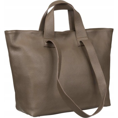 Kožená dámská shopper kabelka Artemisia zemitá hnědá