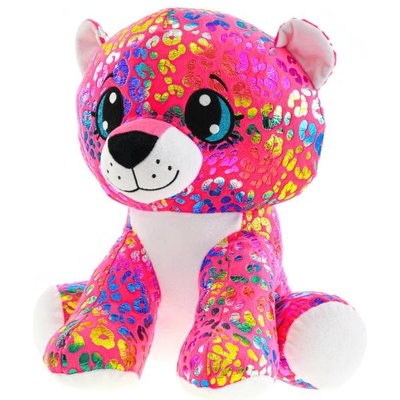 Mikro Леопард Rainbow плюшено цветно 24см седящо