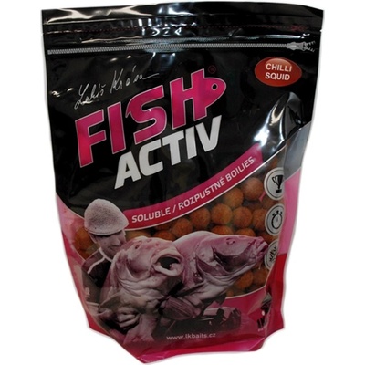 LK Baits Boilies Fish Activ 250ml 20mm chilli squid