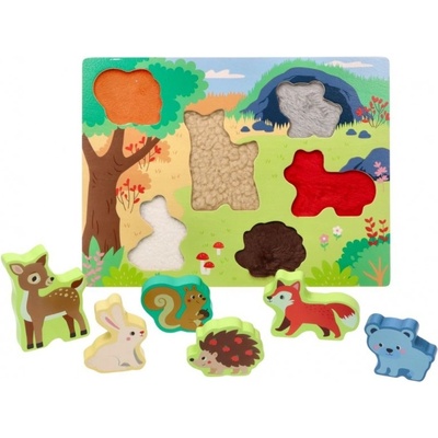 Adam Toys zábavné vkládací puzzle lesní zvířátka 3D – Zboží Dáma