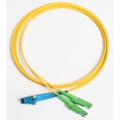 Patchcord FO duplex E2000/APC-LC 9/125um SM 1m