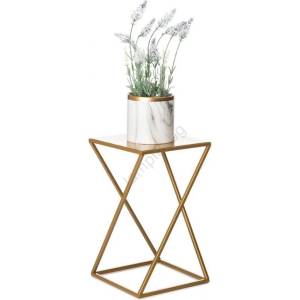 HowHomely Стойка за цветя 40x24 см златист (DD0282)