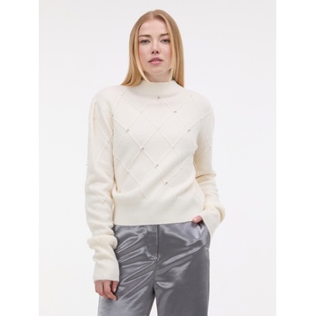 orsay Кремав дамски пуловер с апликация ORSAY Orsay | Byal Bezhov | ЖЕНИ | XS
