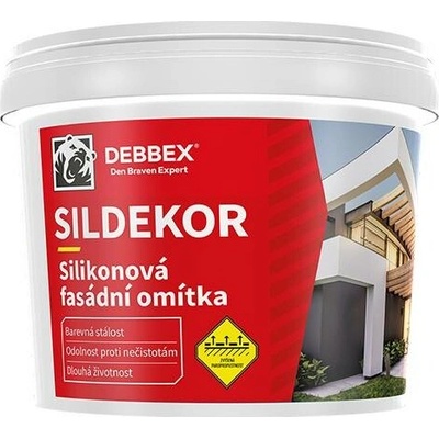 Omítka silikonová zatíraná (hlazená) SILDEKOR, Den Braven 1,5 mm 25 kg, balení 1 ks