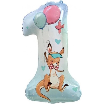 vybavsenaparty Fóliová číslice klokánek '1' 77 cm