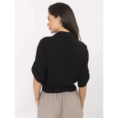 Italy Moda Shirt-DHJ-KS-8595-1.66-black čierna