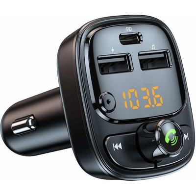 Blavec Блутут FM трансмитер и зарядно за кола за мобилни устройства - Blavec TR-06 Bluetooth FM Transmitter and Car Charger (TFMFTR06-B)