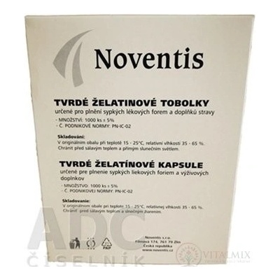 Fagron Noventis želatínové kapsuly veľkosť 1 tmavomodrá/biela 1000 ks