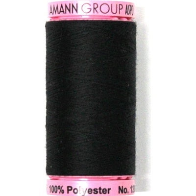 Nitě ASPO 500m na univerzální šití, polyester AMANN - více barev Barva: 4000 Černá
