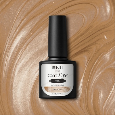 ENII NAILS Cat Eye Gel 05 Gold 10 ml