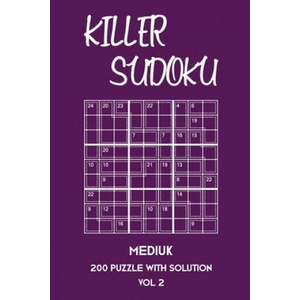 Killer Sudoku Medium 200 Puzzle With Solution Vol 2: 9x9, Advanced sumoku Puzzle Book, 2 puzzles per page | Tewebook Sumdoku (ISBN: 9781701161221)