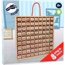 Small Foot Násobící tabulka odstíny hnědé a béžové