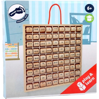 Small Foot Násobící tabulka odstíny hnědé a béžové