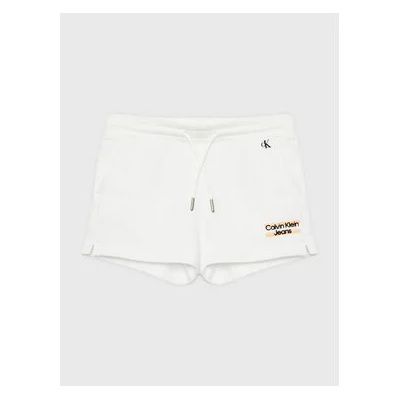 Calvin Klein Jeans Спортни шорти Hero Logo IG0IG01984 Бял Regular Fit (Hero Logo IG0IG01984)