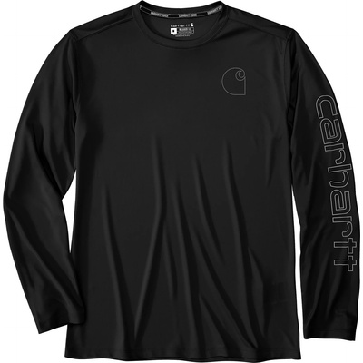 Carhartt WIP Мъжка блуза с дълъг ръкав Carhartt Force Sun Defender Relaxed L/S Logo Longsleeve - Black - размер M (216-8571-0212)