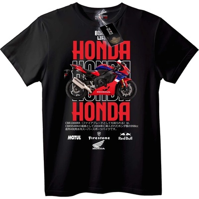 NOONEBRAND Тениска с Honda CBR1000RR - 2XL, Black