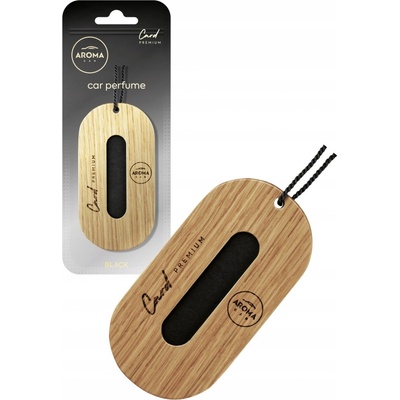 Aroma Car PREMIUM WOOD CARD BLACK