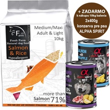 Fresh Farm Adult Medium/Maxi Light Salmon & Rice 10 kg