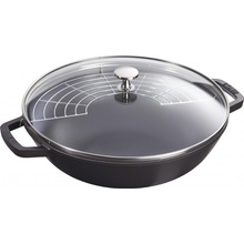 Staub Wok se skleněnou poklicí 30 cm